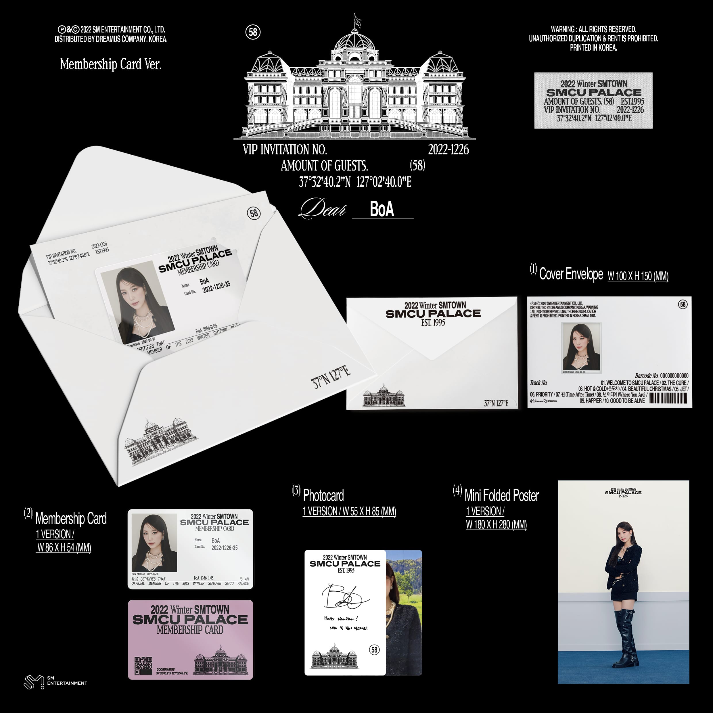 2022 Winter SMTOWN : SMCU PALACE (Membership Card Ver.) (SMART